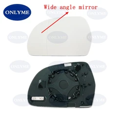 Car Wide Angle Heated Mirror Glass For Audi A3 A4 A5 A6 A8 Q3 Skoda Octativa Superb Mk2 2008 2009 2010 2011 2012 2013 2014 2015