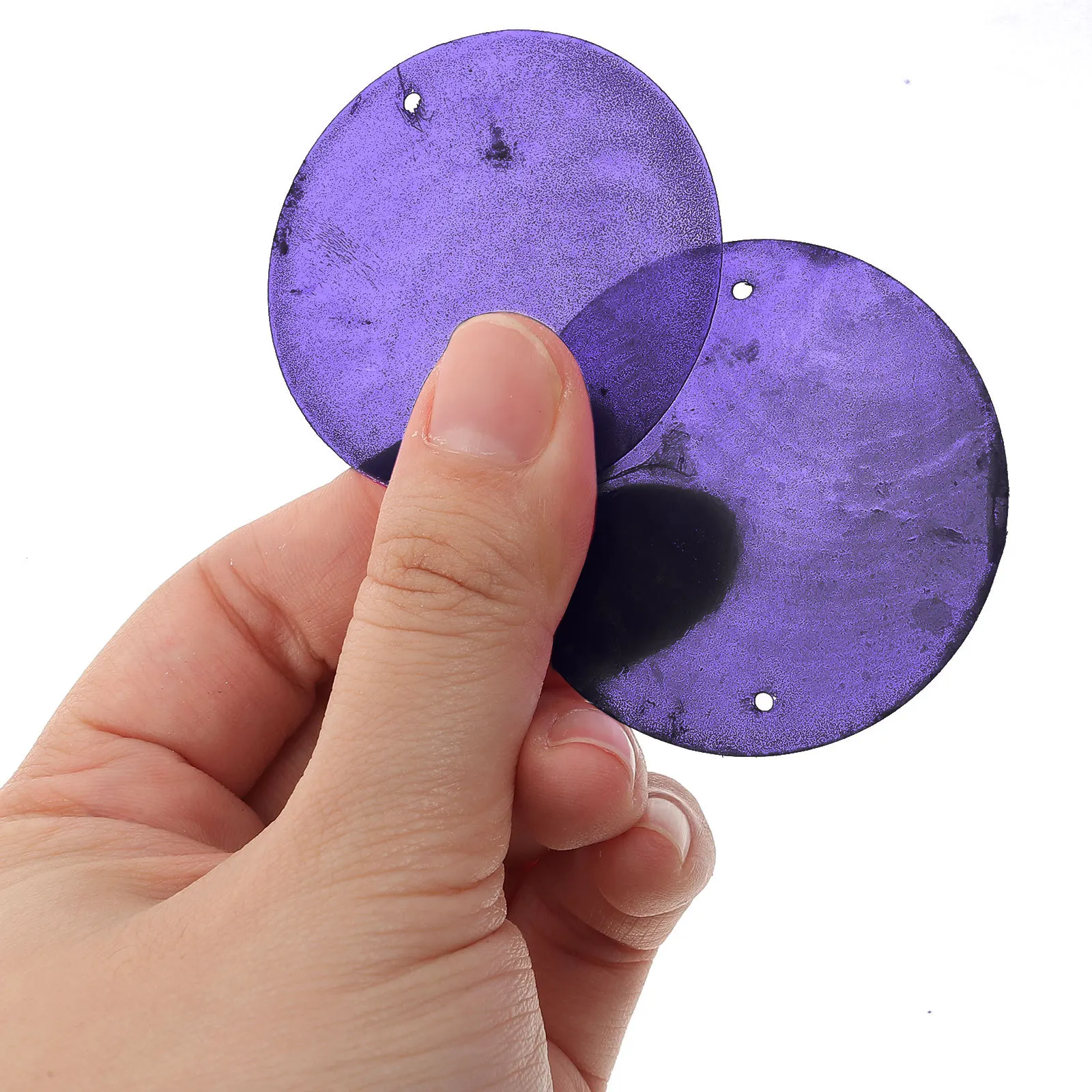 100Pcs Round Shells Pieces Smooth Edges DIY Hanging Pendant for Wind Bell Jewelry Making Craft Supplies Round Shells Pieces