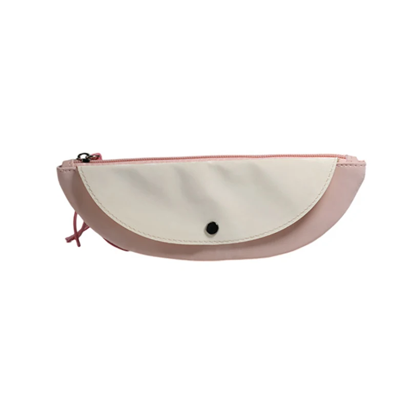 

5pcs Makeup Bags Women PU Watermelon Shaped Zipper Waterproof Protable Long Storage Bags