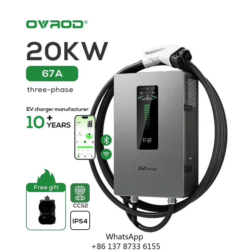 Ovrod CSS2 EV Charger 20KW & 30KW Portable Wall Mounted DC Charging Station