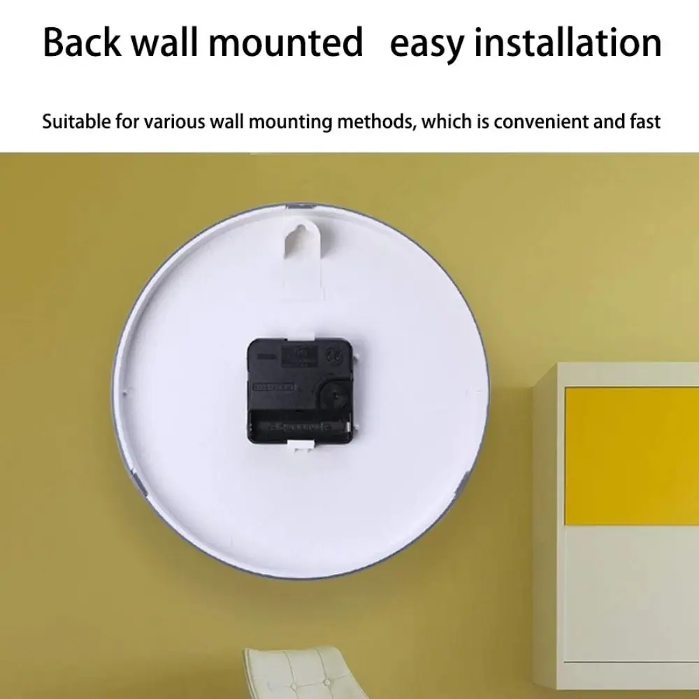 

Battery Operated Hanging Clock 8 Inch Easy-to-read Modern Wall Mounted Clock Numerals Easy To Install Scale clock Living Room