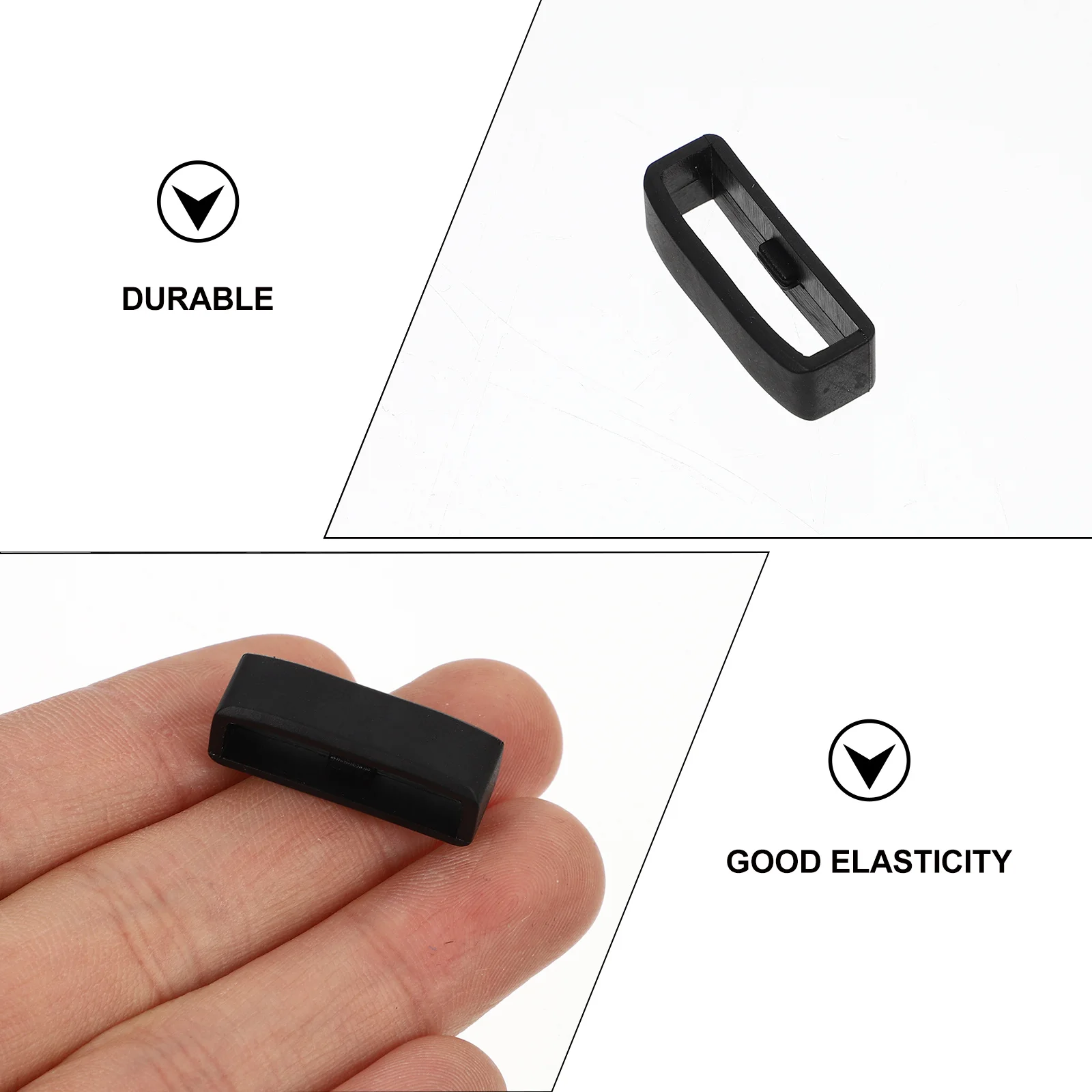 10 قطعة حلقات حزام ساعة سيليكون لينة دائم استبدال حلقة مكافحة خسر حزام حامل متوافق مع Polar A360 Smartwatch #5