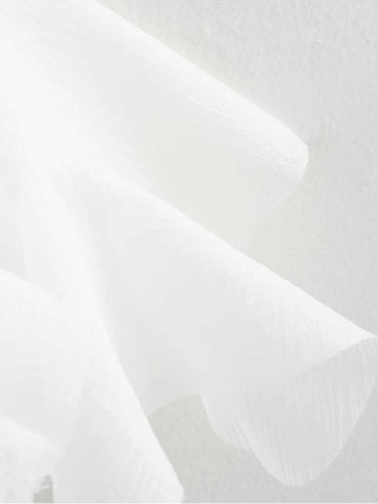 فستان نسائي صيفي جديد أوروبي وأمريكي برقبة دائرية ورقبة دائرية بدون أكمام بقصة ضيقة وحاشية مكشكشة #6