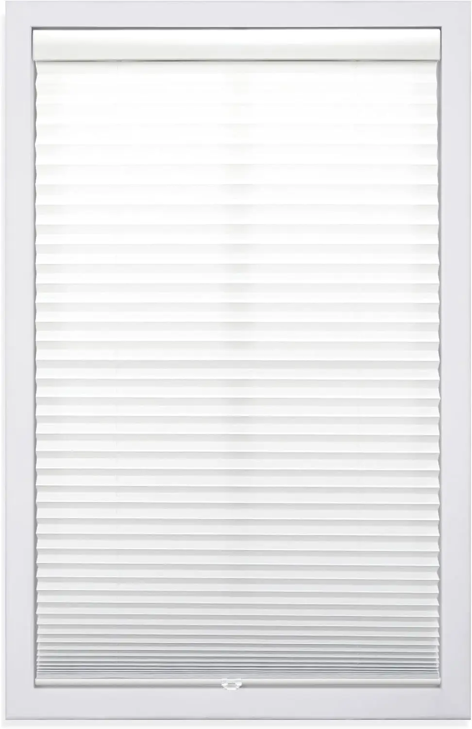 

Cordless 1" Light Filtering Pleated Shade, Fabric, 70"W x 64"H, White