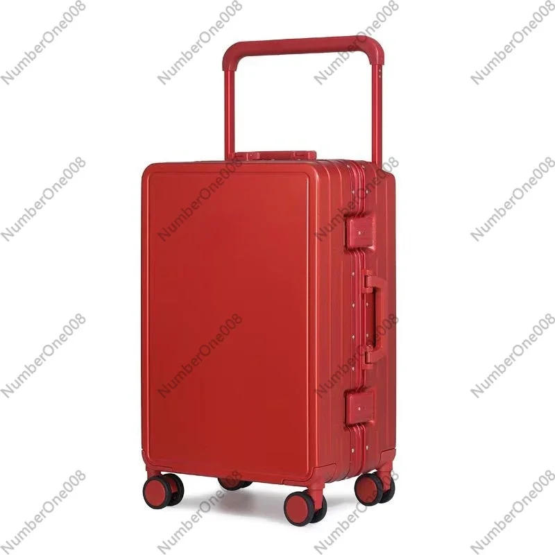 Wide Frame Luggage Large Capacity Travel Suitcase Aluminum Frame Fashion Women Spinner Password Case 2908