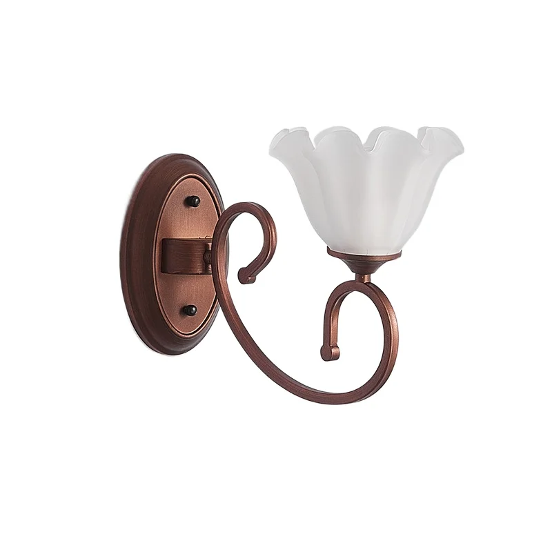 

American retro wall lamp bedroom, bedside room, simple living room, TV background wall, lamp aisle corridor