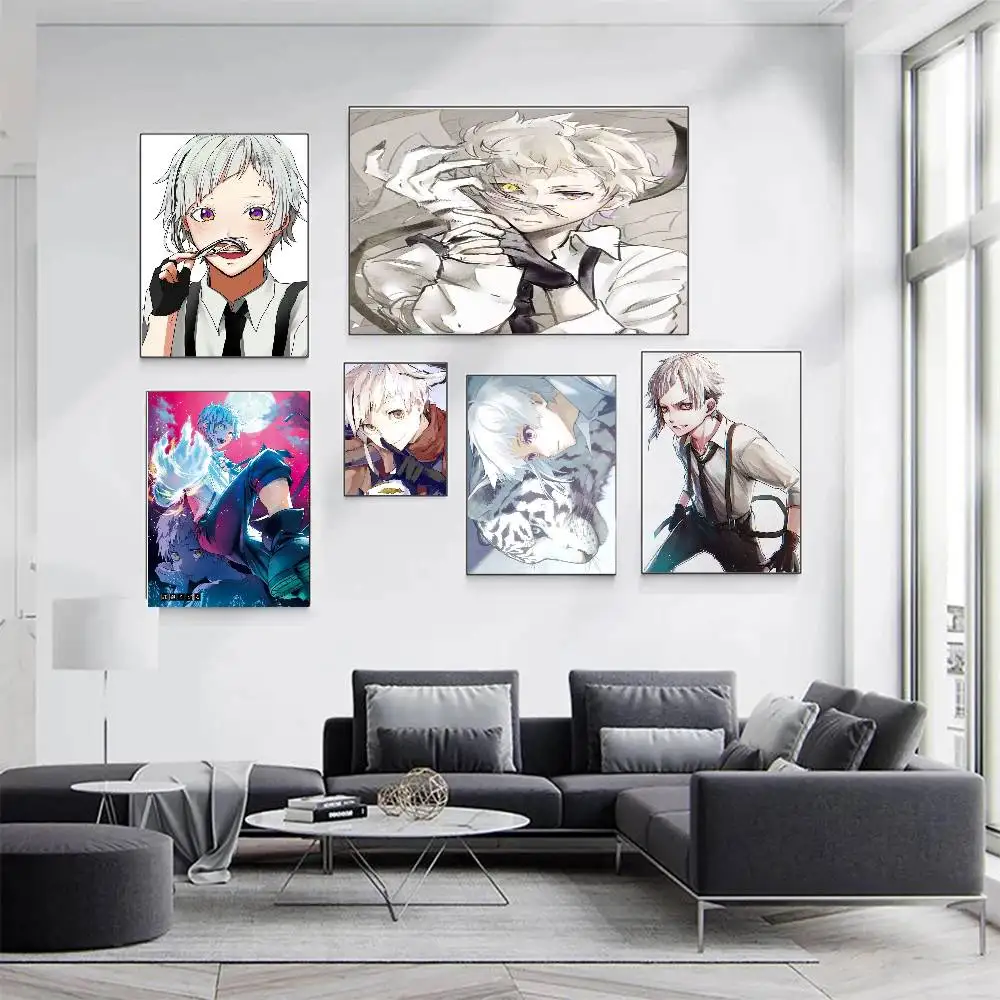 Nakajima Atsushi Anime S-Stray Dogs Art Sticky Wall Waterproof Home Living Room Bedroom Bar Aesthetic Decoration