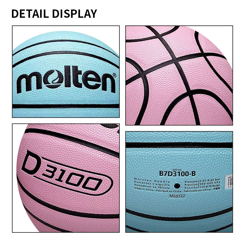 オリジナル溶融バスケットボール標準サイズ 5/6/7 PU ボール屋外バスケットボールトレーニングゲームボール男性と女性のトレーニングボール