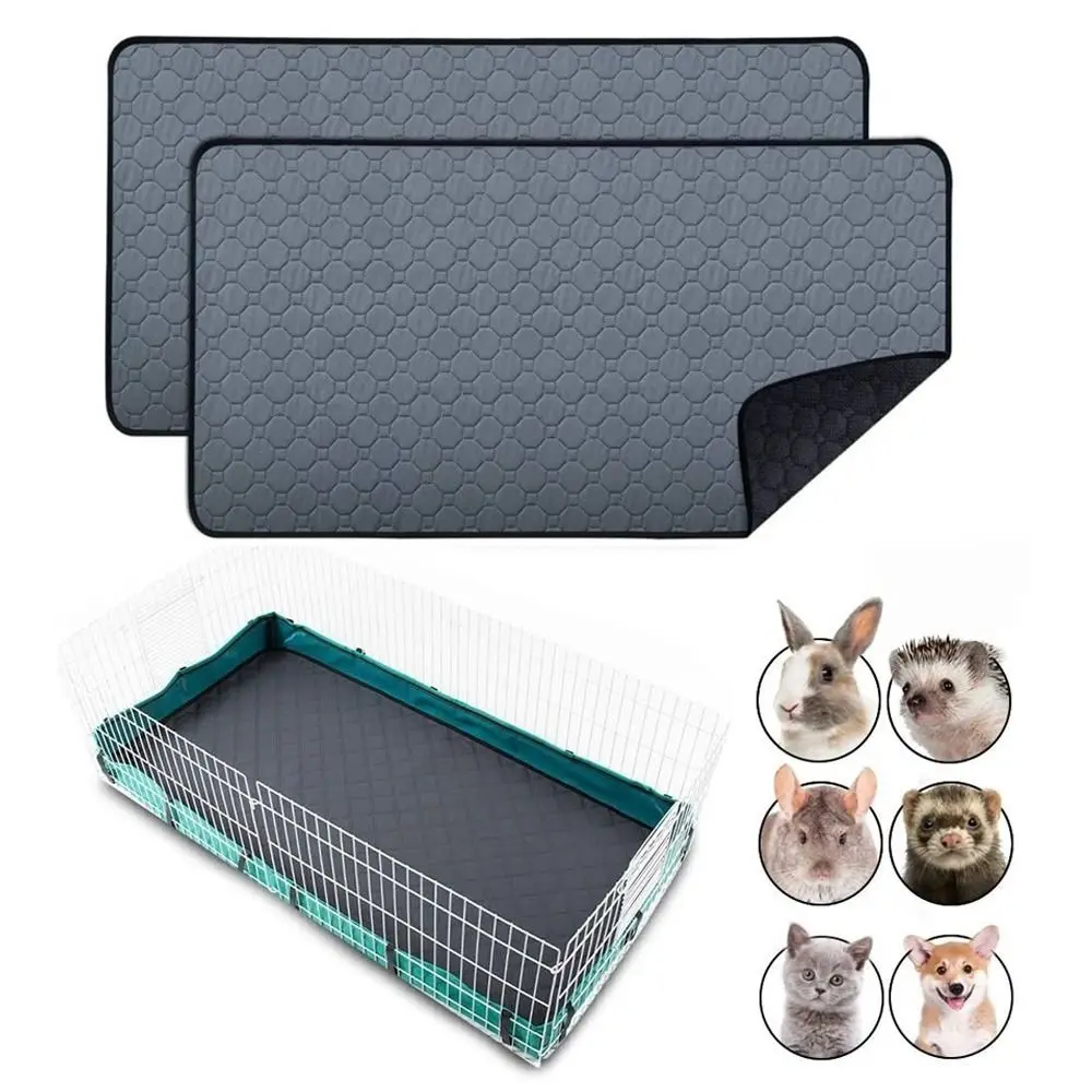 Super Absorbent Hamster Cage Pads Non-Slip Washable Small Pet Urinary Pad Odor Control Guinea Pig Cage Lining for Small Animal