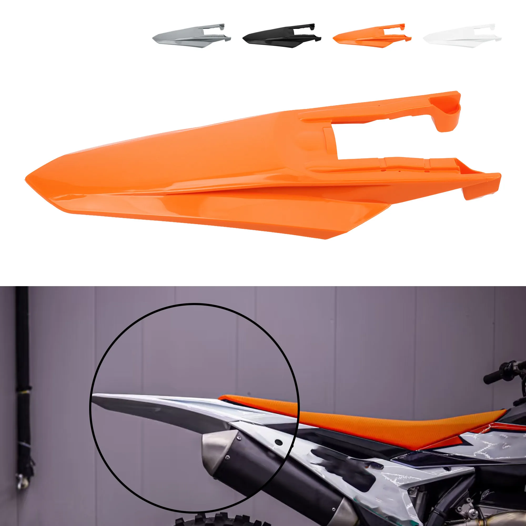 For Hengjian Z300 2024 Kewesi K23 KTM Rear Fender Mudguard No-Drill Accesorios Moto Accessori Moto view 4