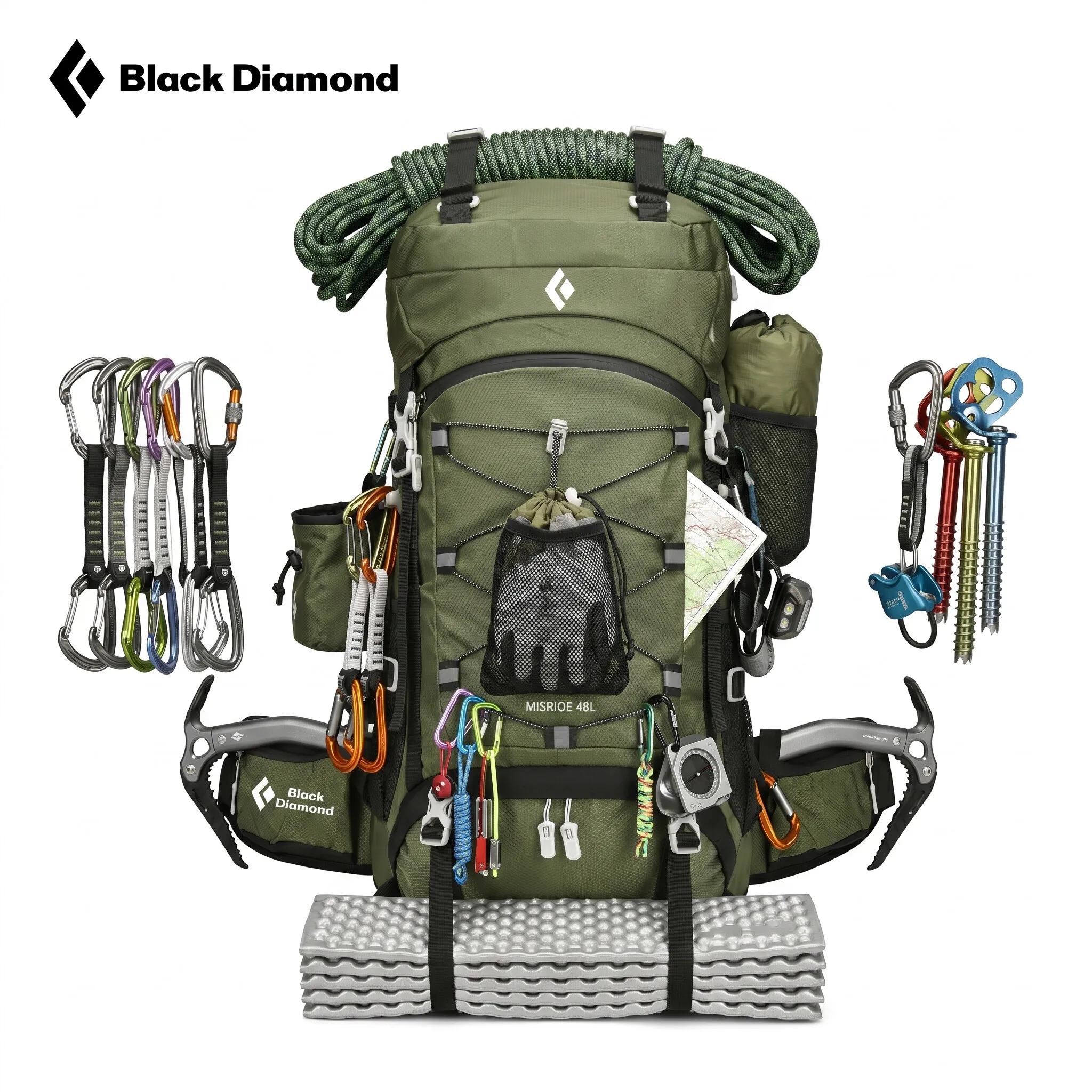 ブラックダイヤモンド 48L 防水登山バッグ
