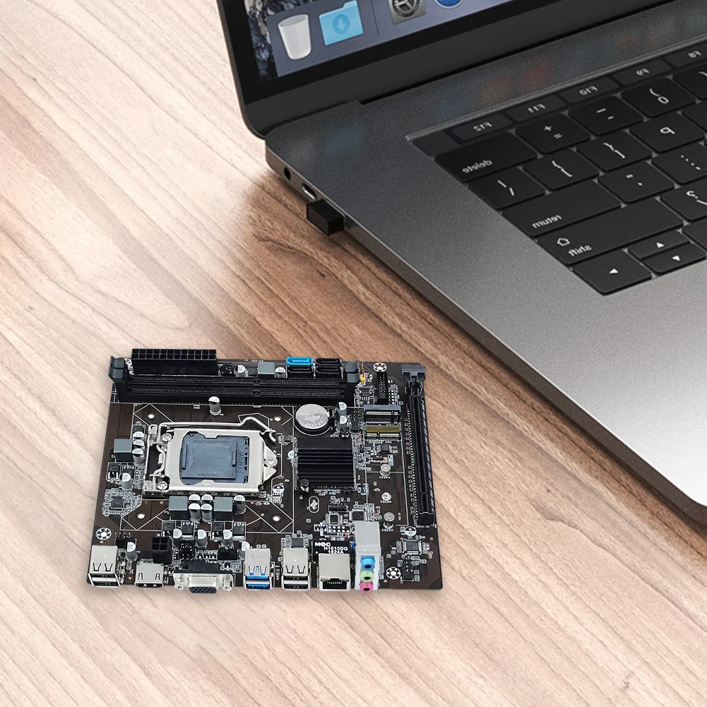 B75 Motherboard Set Supports M.2 NVME LGA1155 Computer Motherboard DDR3 PC Mainboard 1600MHz RAM 16GB USB2.0/3.0 for I5 3470CPU