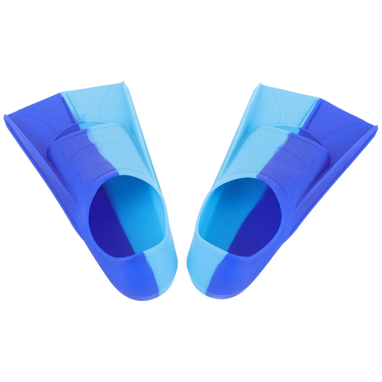 

1Pair Short Adjustable Open Heel Soft Silicone Flippers Snorkeling Diving Swimming Training Gear Durable