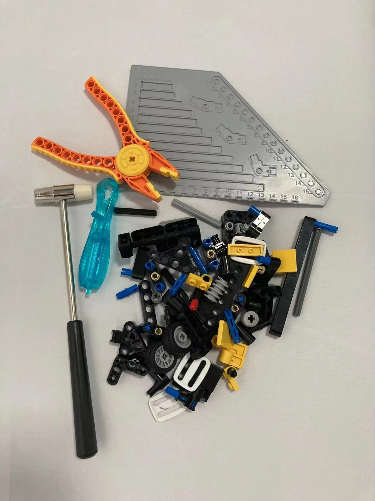 Ziegel Spielzeug Messplatte Bausteine Zange Clip Entferner Zange Hammer Werkzeug Kreative High-Tech Teile Kompatibel Mit LEGO – Detail 11