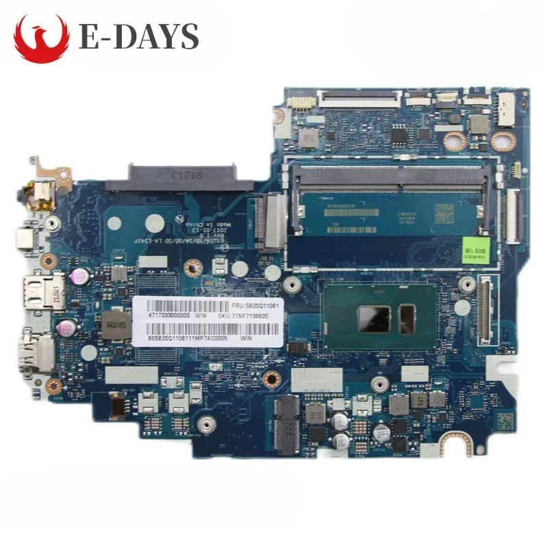 High QualityFor Lenovo Yoga 520S-14IKB Laptop Motherboard LA-E541P Mainboard With I3-7130U CPU UMA 100% Tested Okhigh - Quality