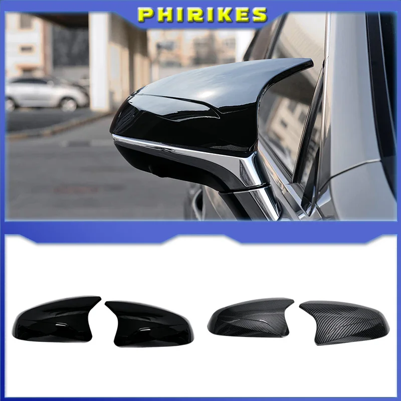For Lexus NX RX NX200 RX300 450h 2016-2024 Car Sticker Rearview Side Mirror Cover Wing Cap Exterior Door Rear View Case Trim