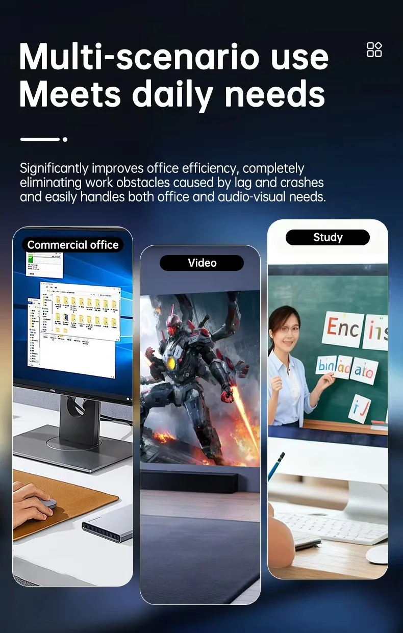 SZBOX MINI PC Intel Celeron N5100 Windows11 PRO 16GB 32GB 1TB DDR4 M.2 NVME SSD WIFI 6 BT5.2 Office Desktop Computer MINI Laptop