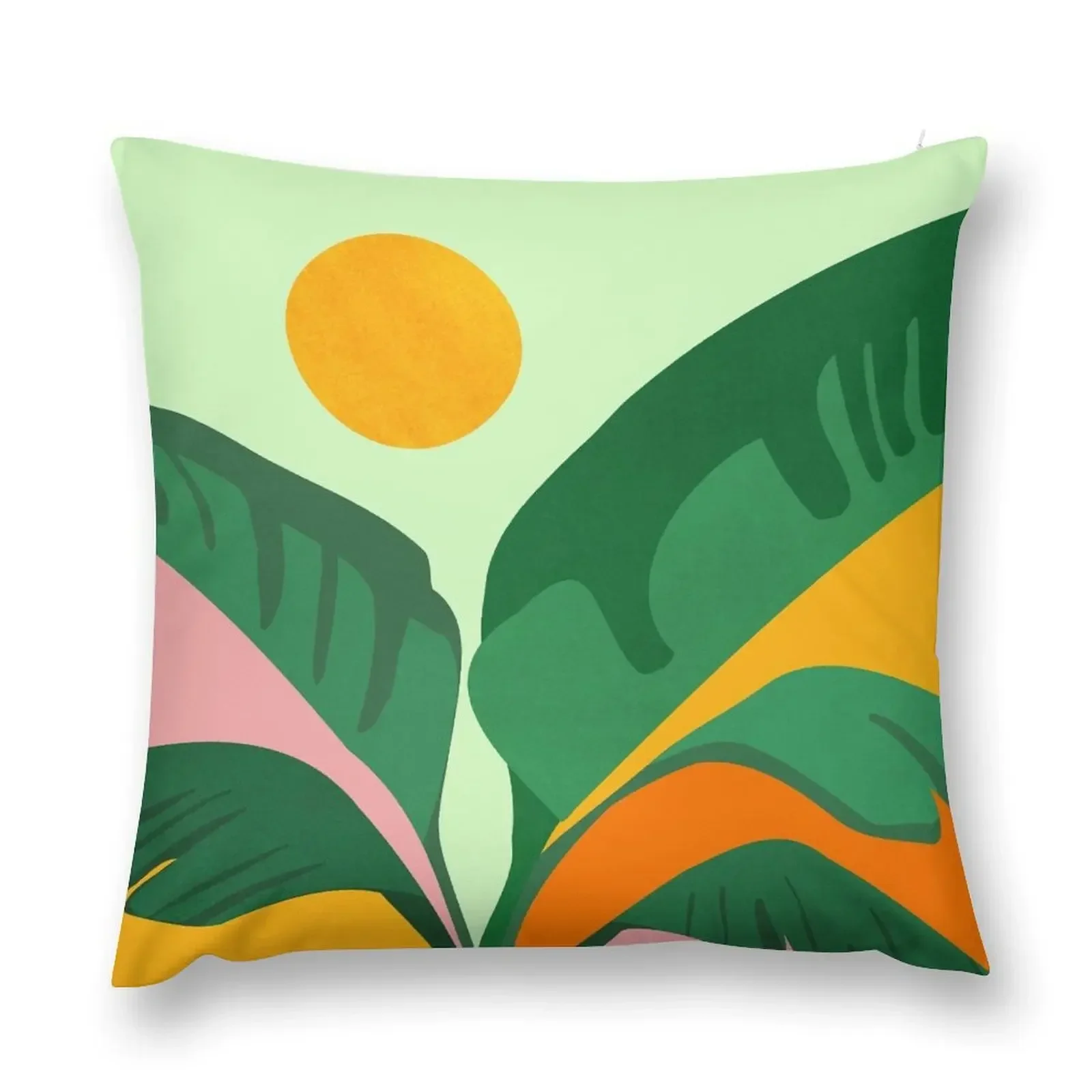 Things Are Looking Up Tropical Summer Scene Throw Pillow Cushions Cover bed pillows pillow