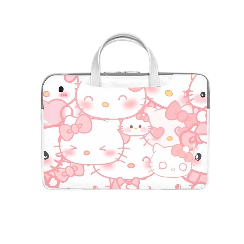 Sanrio Anime Hello Kitty Apple Laptop Bag 13 14 15 16 17 15.6-inch Macbook Air Pro Laptop Bag Shoulder  Public Document Bag