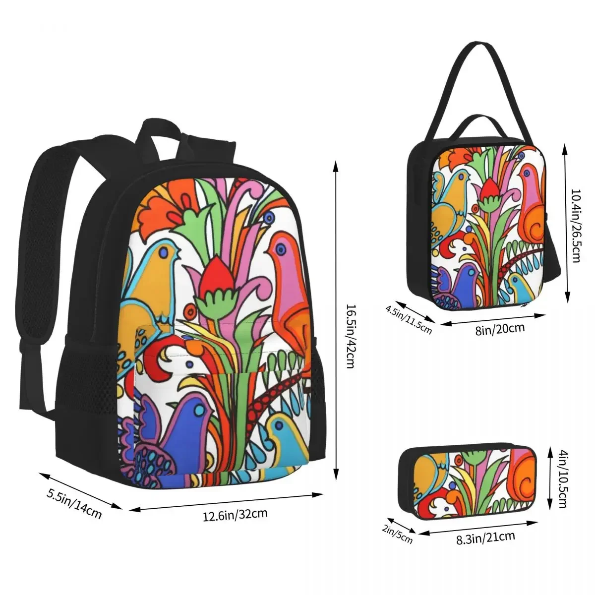 Villeroy And Boch Acapulco Backpacks Boys Girls Bookbag Children School Bags Kids Rucksack Lunch Bag Pen Bag Three-Piece Set