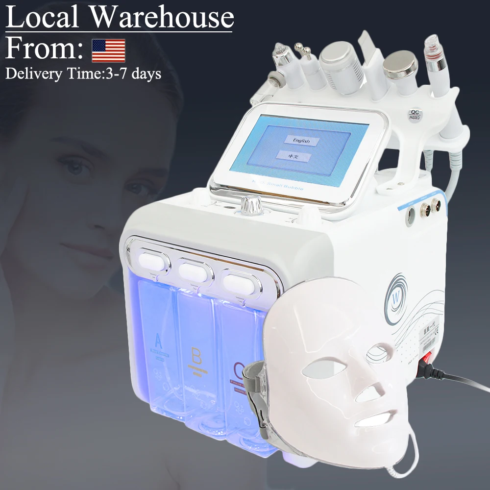 

7 in 1 Hydro Microdermabrasion Aqua Peeling H2O2 Facial Machine Hydra Water Dermabrasion Peel Oxygen Jet Beauty Equipment