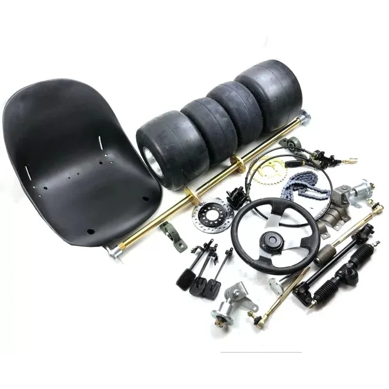 

Full Set Go Kart Axle 1M Rear wheel axle rim tire axle kit go kart complete kit 10*4.5-5 11*7.10-5