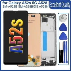 AMOLED дисплей для Samsung Galaxy A52s 5G A528B ЖК-дисплей с сенсорным экраном, цифровая замена для Samsung A52s 5G A528B/DS A528N ЖК-дисплей