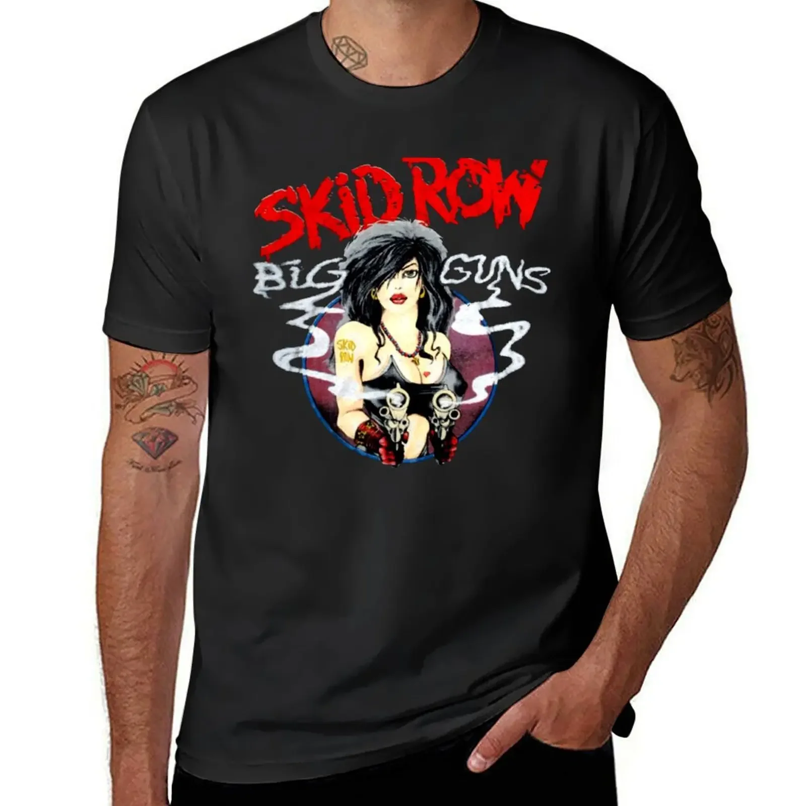 original skid row T-Shirt cute clothes anime t shirts new edition cotton t shirt men