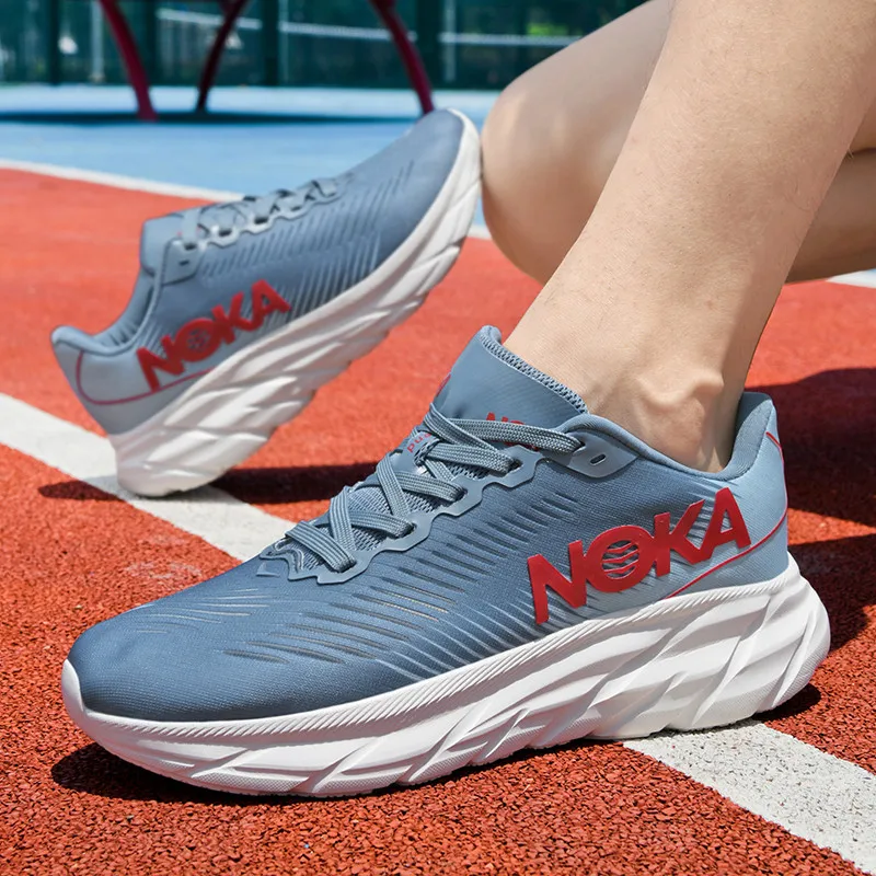 Męskie buty NOKA One Fly-Woven Mesh, oddychające buty sportowe, amortyzujące buty do biegania z grubą podeszwą, odporne na zużycie niskie buty