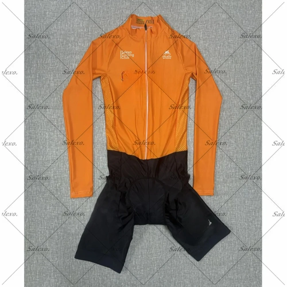 

LASER CUT Triathlon Skinsuit TEAM LONG Sleeved Bodysuit SHORT Cycling Jersey Bike Bicycle Clothing Maillot Ropa Ciclismo