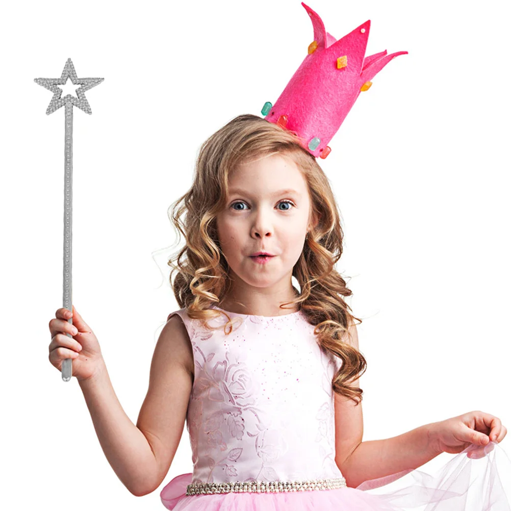 2 stücke Stern Fee Zauberstäbe Silber Stern Design Licht Langlebig Kinder Party Gefälligkeiten Engel Fee Requisiten Mädchen Geburtstag Geschenk Rolle spielen