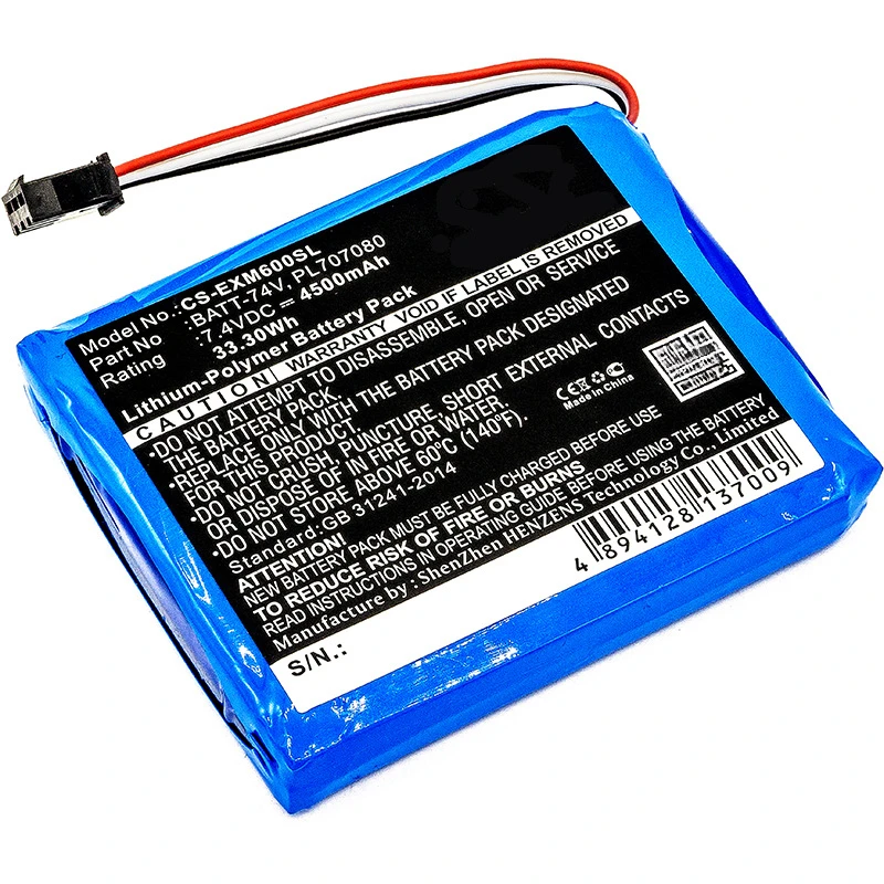 Storage Oscilloscopes Battery 4500mAh for Extech MS6000 Ms6060 Ms6200 Ms6100 MS6000 Oscilloscopes BATT-74V PL707080 for Shimpo