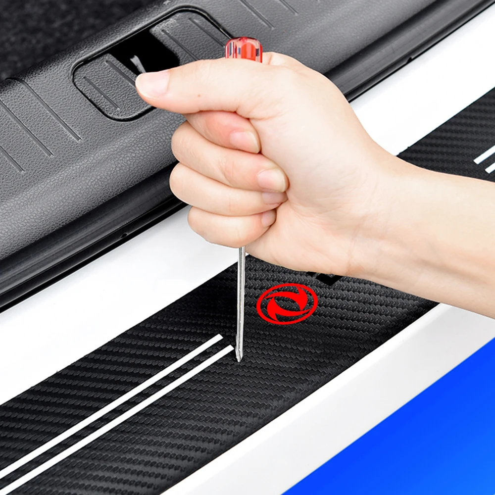 1pc car sticker carbon fiber Trunk decoration  For Dongfeng AX7 S30 DFSK Fengshen A30 SX6 Auto Accessories