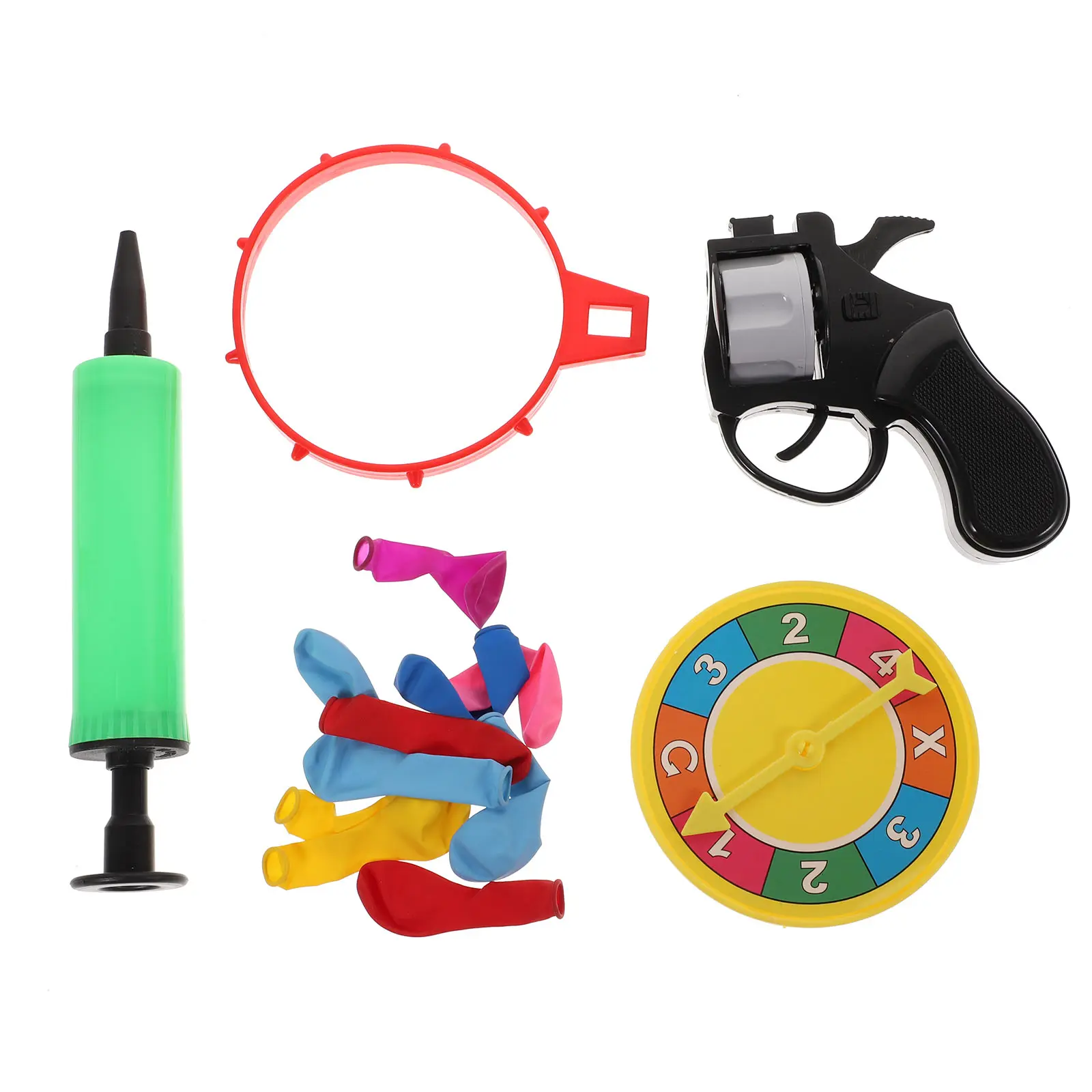 

Balloon Gun Turntable Game Kids Party Toys Practical Tabletop Child Rotary Games Plastic Lightweight Colorful