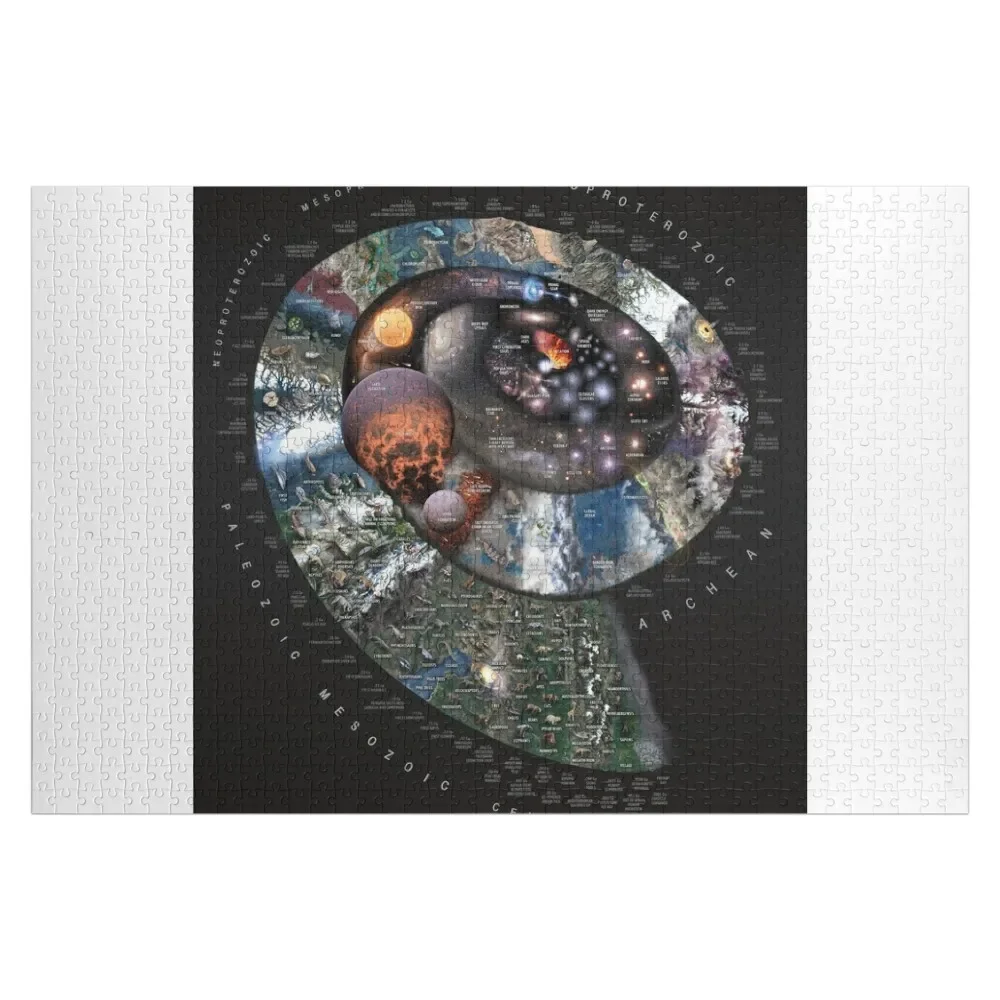 

Nature Timespiral dark background! Jigsaw Puzzle Personalised Custom Child Puzzle