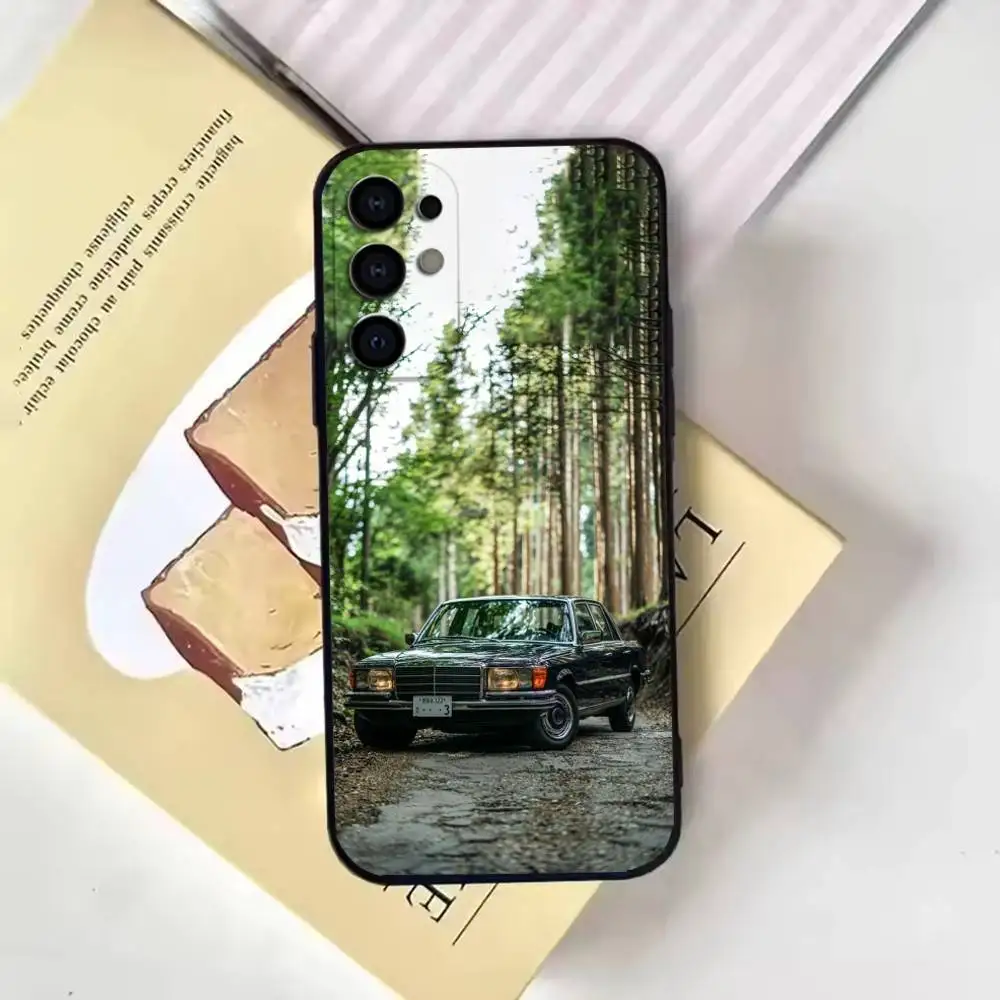 เคสโทรศัพท์ลายรถคลาสสิค DTM W126 สำหรับ Samsung S25,24,21,22,23,30,Ultra,20,Plus,Fe,Lite,Note  แบบนิ่ม สีดำ