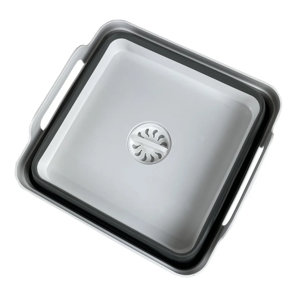 Collapsible Sink Camping Travel Portable Lightweight Basin Flexible Use Indoor Outdoor Easy Storage 10 Quart Durable Solution