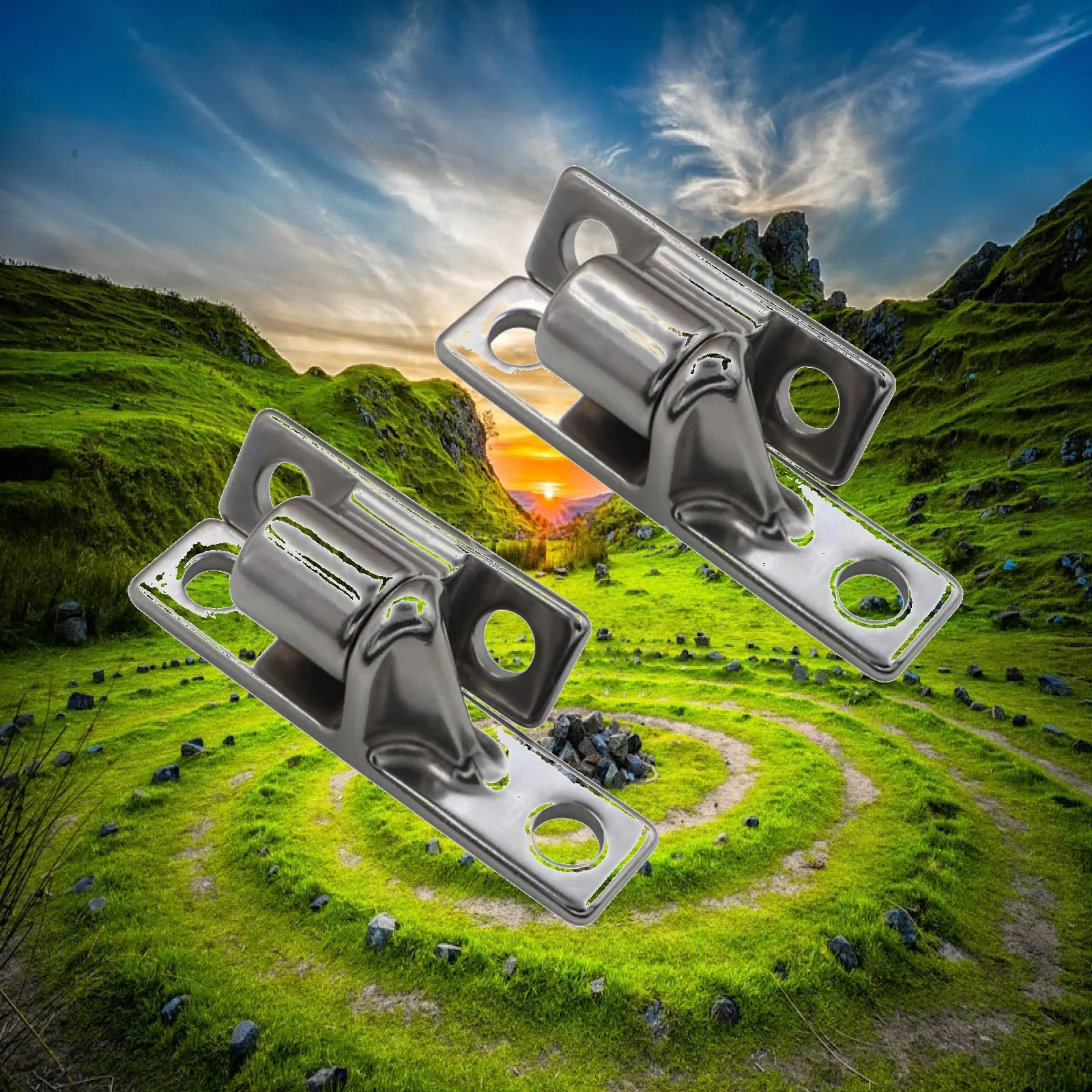 Professional Farm Gate Door Hinge Long Lasting Stainless Steel Frame for Fence Shed Door Upgrade