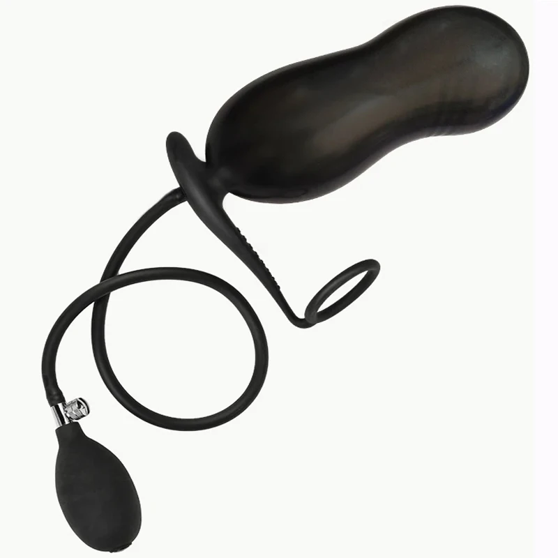 Tapón Anal inflable de silicona para hombres, dilatador Anal, herramientas sexuales, masaje de próstata, juguete sexual para adultos, masturbación Gay