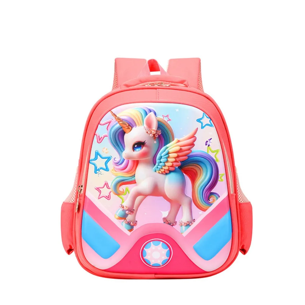 Mochila bonito dos desenhos animados para meninos e meninas, casca dura, elegante impresso, grande capacidade, impermeável, respirável, mochila infantil, nova