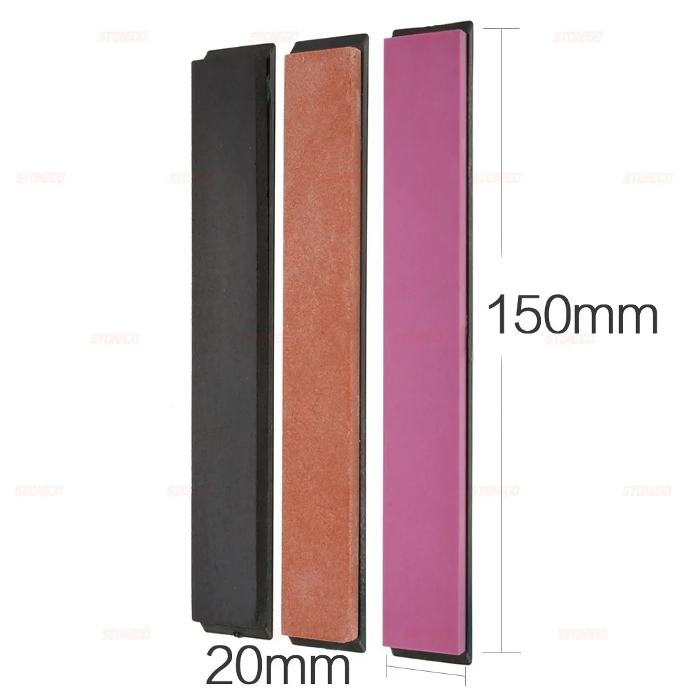 STONEGO 1PC/3PCS 5000/3000/1000 Fine Grit Sharpening Water Stone Natural Stone Whetstone 150 x 20 x 5mm for Sharpening Knives