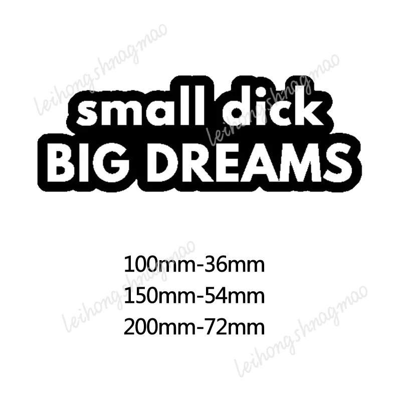

Little Dick Big Dream Sticker Laptop Car Cute and Interesting Cartoon Art Suitcase Sticker