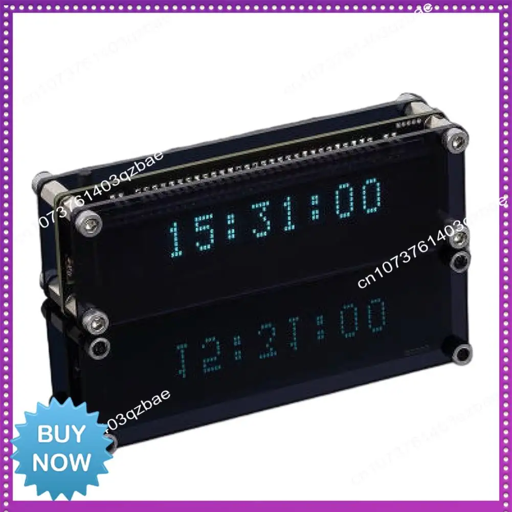 Hot Ltem VFD Clock With Vacuum Fluorescent Display, WIFI-Enabled Automatic Timing & Calibration Feature