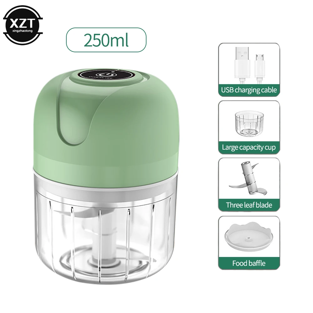 Mini Home Cooking Machine Electric Garlic Mashers Kitchen Tools Vegetable Crusher Electric Garlic Chopper