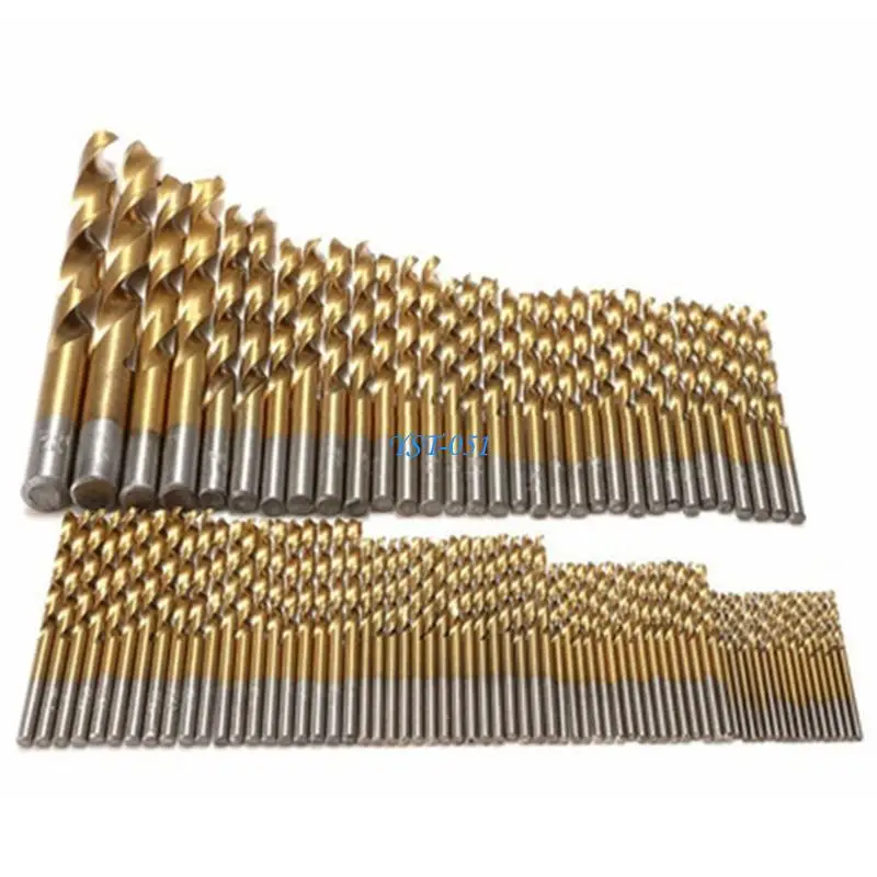 

E15A 99Pcs Made Twist Drill Bits Set for Woodworking Metalwork and Plastic