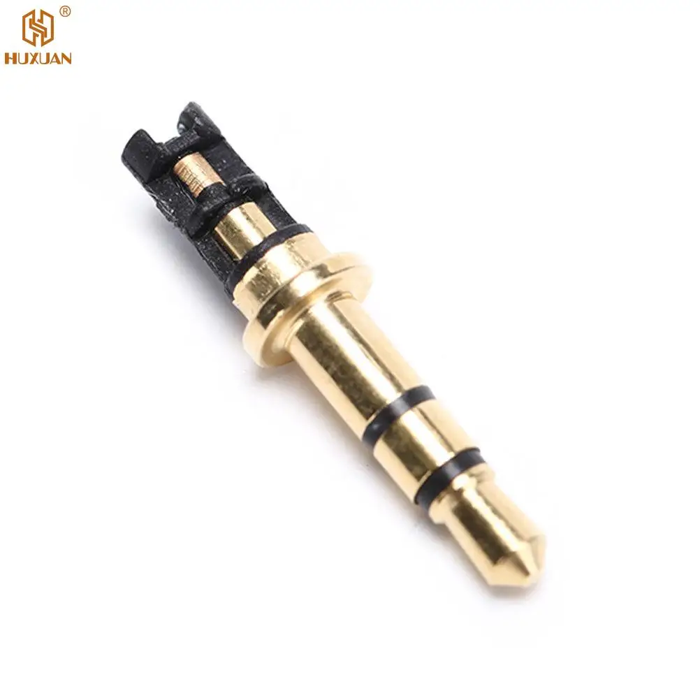 1/2PC 3.5mm Jack 4 Pole 3.5 Male 90 Right Angle L-shaped Stereo Headphone Plug Repair Earphone Jack Audio Soldering Connector