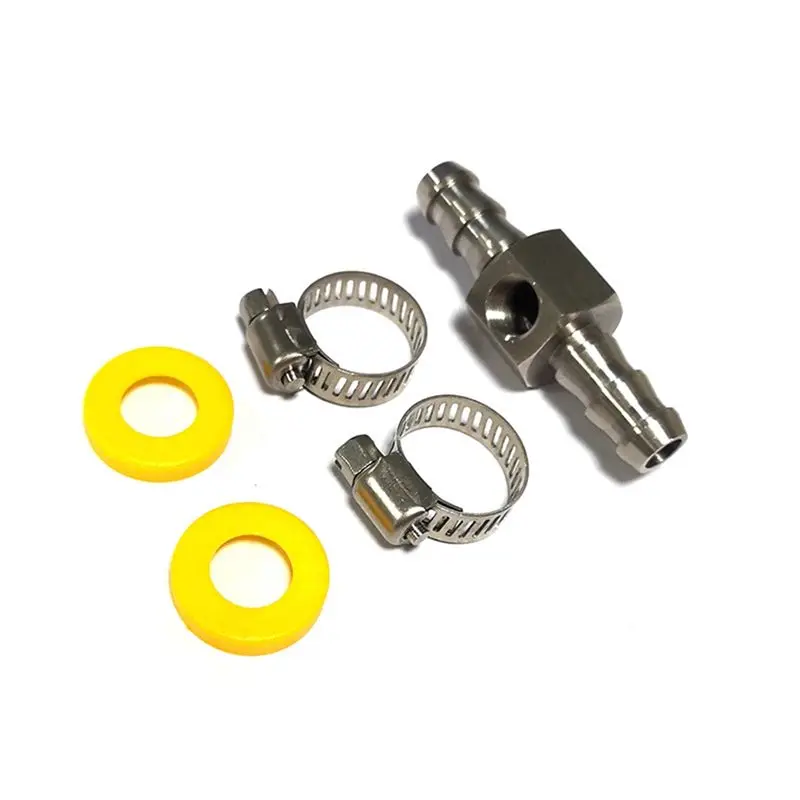 A13F-3/8 Inch Fuel Line Fuel Pressure T-Fitting Adapter For Fuel Pressure Gauge Sensor T-Fitting Adapter Connector