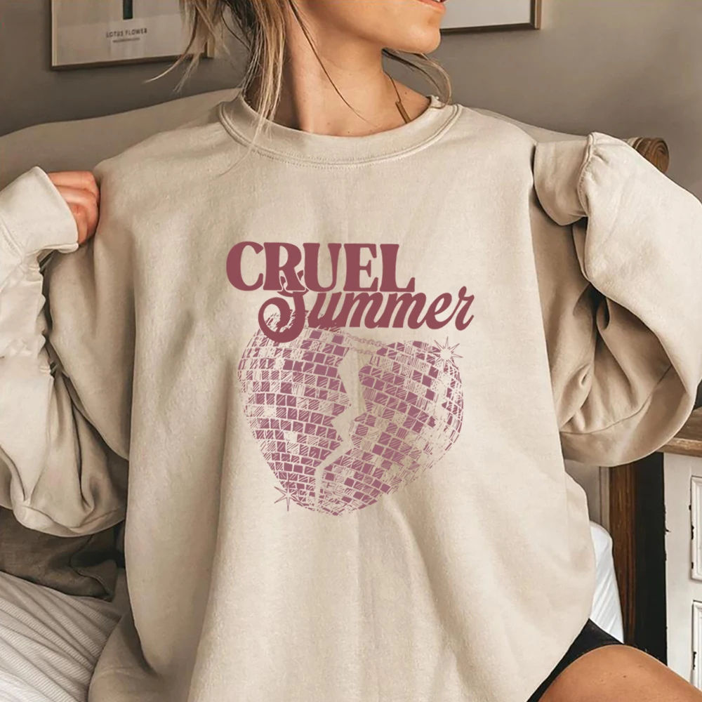 Vintage Cruel Summer Sweatshirt Eras Tour Mindnights Hoodie Lover Inspired Anti Hero Sweater Unisex Music Crewneck Sweatshirts