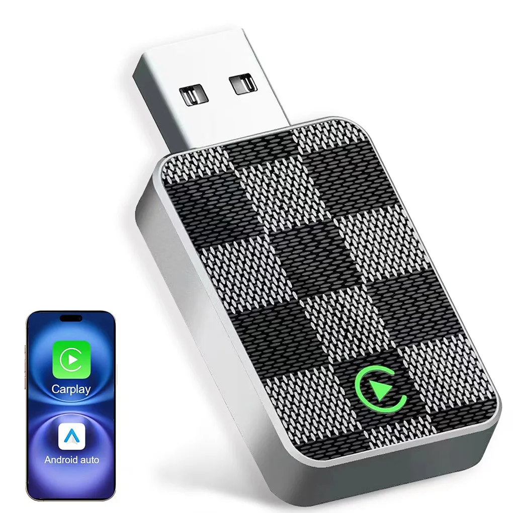 

Беспроводной адаптер CarPlay Android Auto, проводной к беспроводному адаптеру, проводной для Car Play 2 в 1, беспроводной адаптер CarPlay