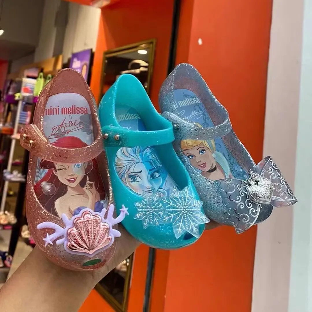 New Disney girls frozen mermaid princess cute Sandals shoes non-slip soft bottom sports shoes for girl gift